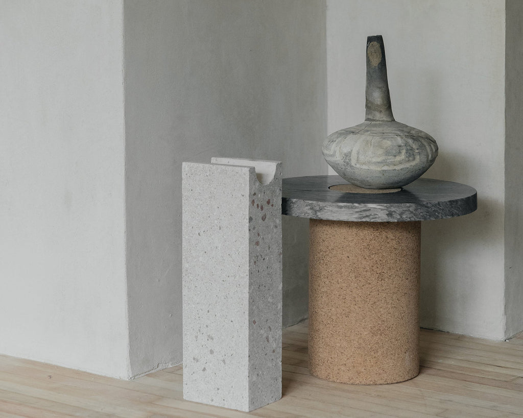 FRAMA - Sintra Table | Black Marble / Cork | Small FRAMA