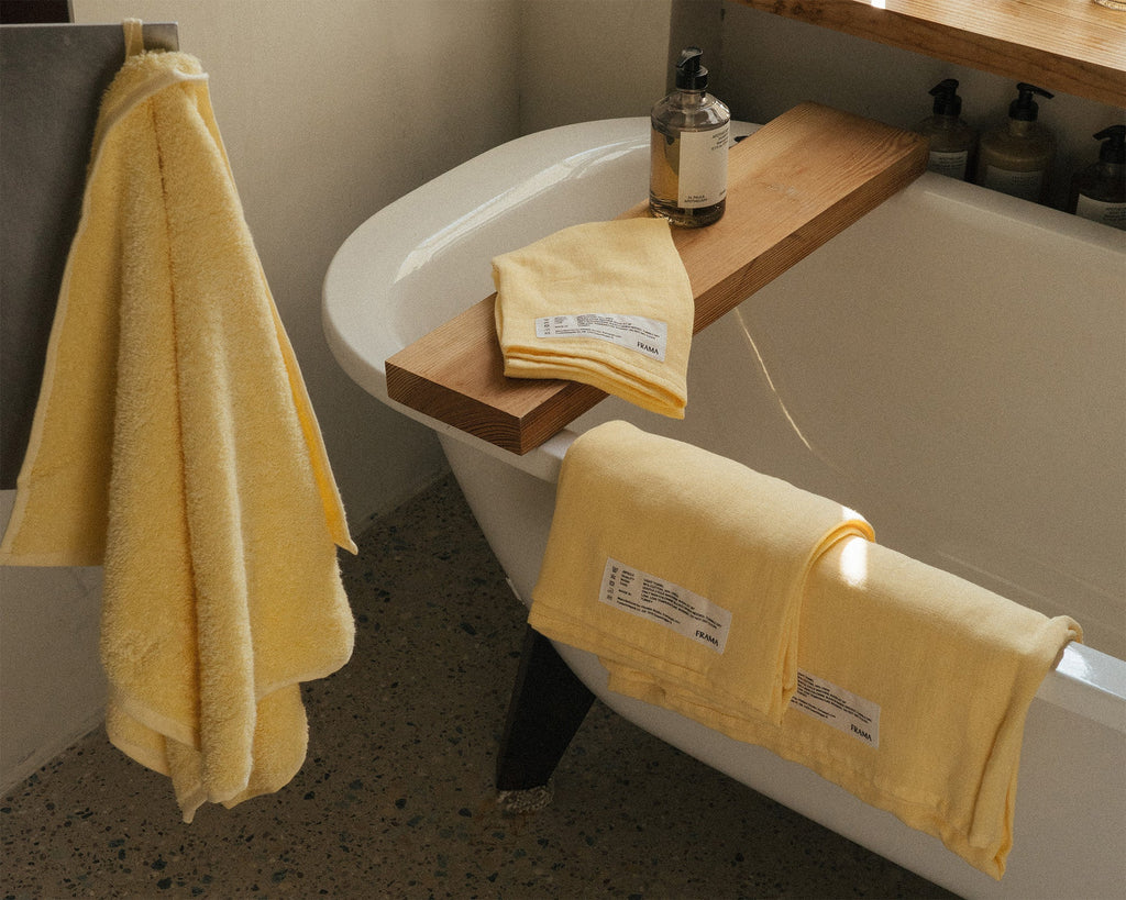 FRAMA - Light Towel | Pale Yellow | Hand Towel Frama