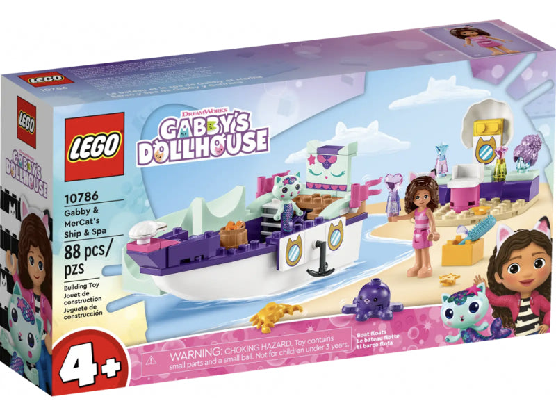 LEGO Gabby\'s Dollhouse - Gabby and MerCats\'s Ship & Spa (10786)
