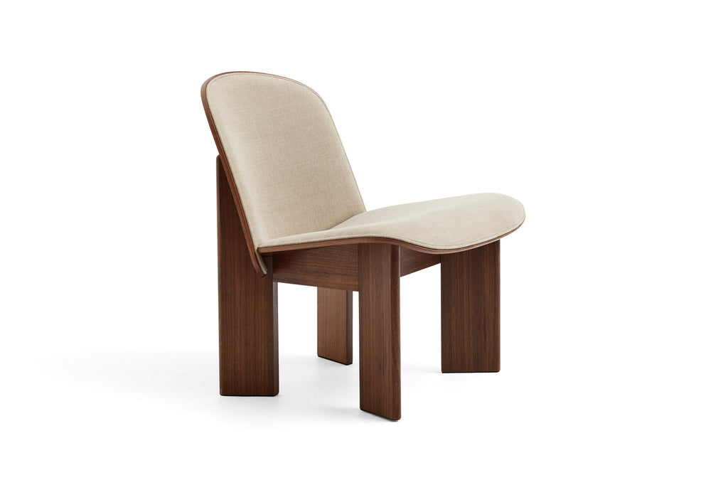 Chisel Lounge Chair with front upholstery HAY