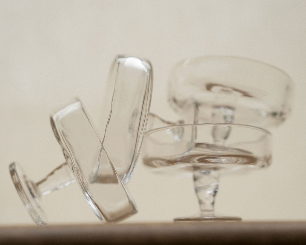 FRAMA - 0405 Stem Glass Set of Two | Clear | Wide Frama