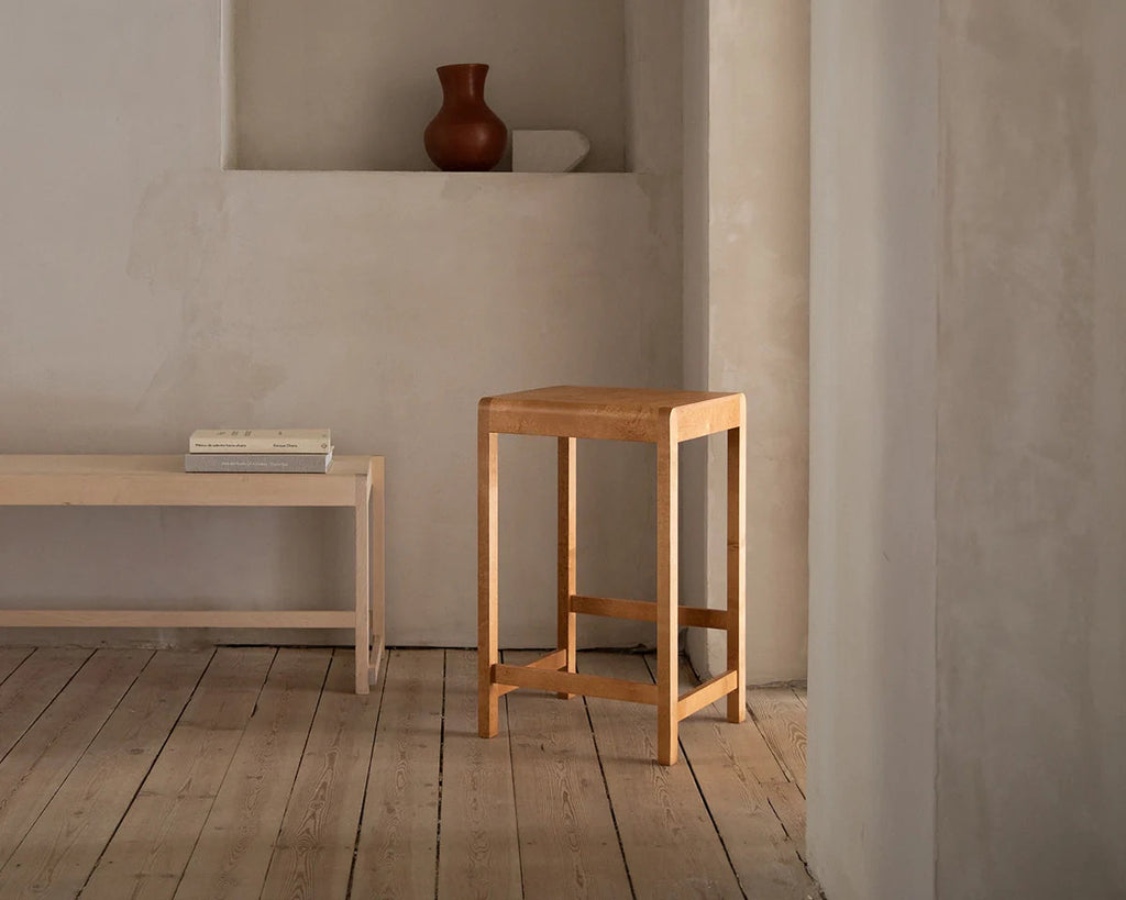 FRAMA - Stool 01 | Warm Brown Birch | H65 FRAMA
