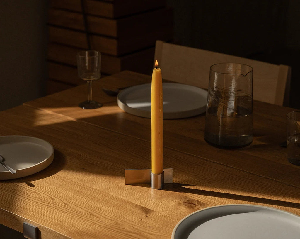 FRAMA - Fundament Candle Holder | Stainless Steel | Form 2 Frama