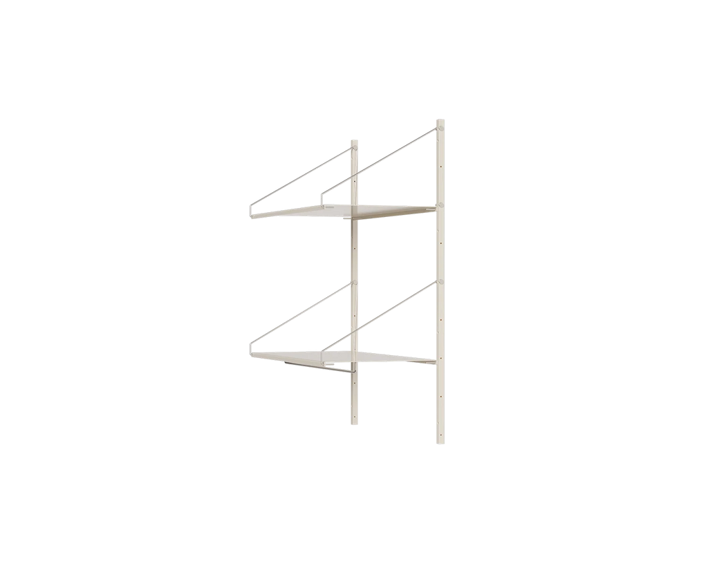 FRAMA - Shelf Library Hanger Section | Warm White Steel | H108.4 / W80 FRAMA