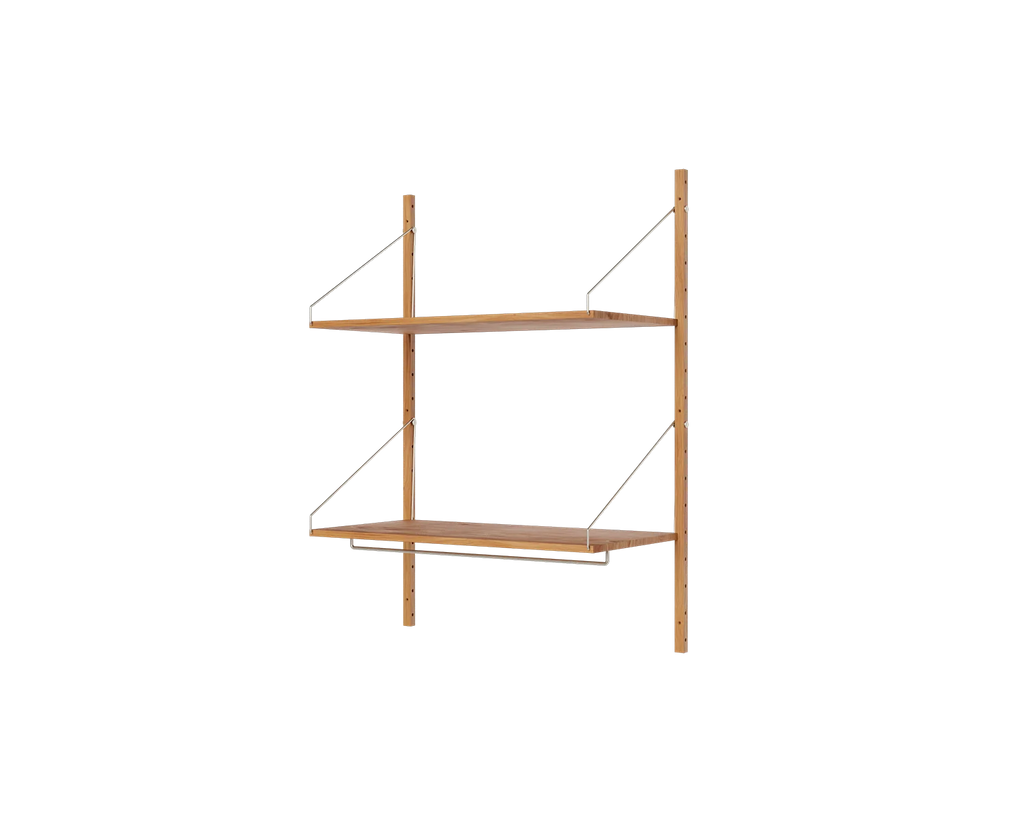 FRAMA - Shelf Library Hanger Section | Natural Oak | H114.8 / W80 FRAMA