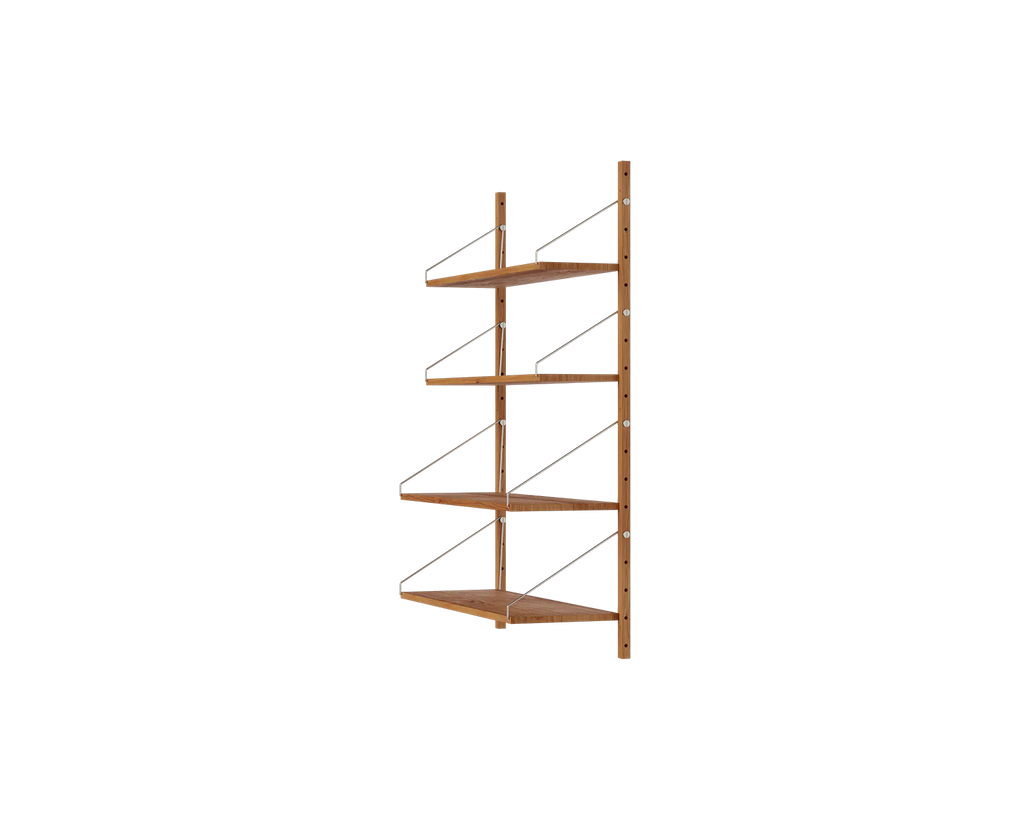 FRAMA - Shelf Library Single Section | Natural Oak | H114.8 / W80 FRAMA