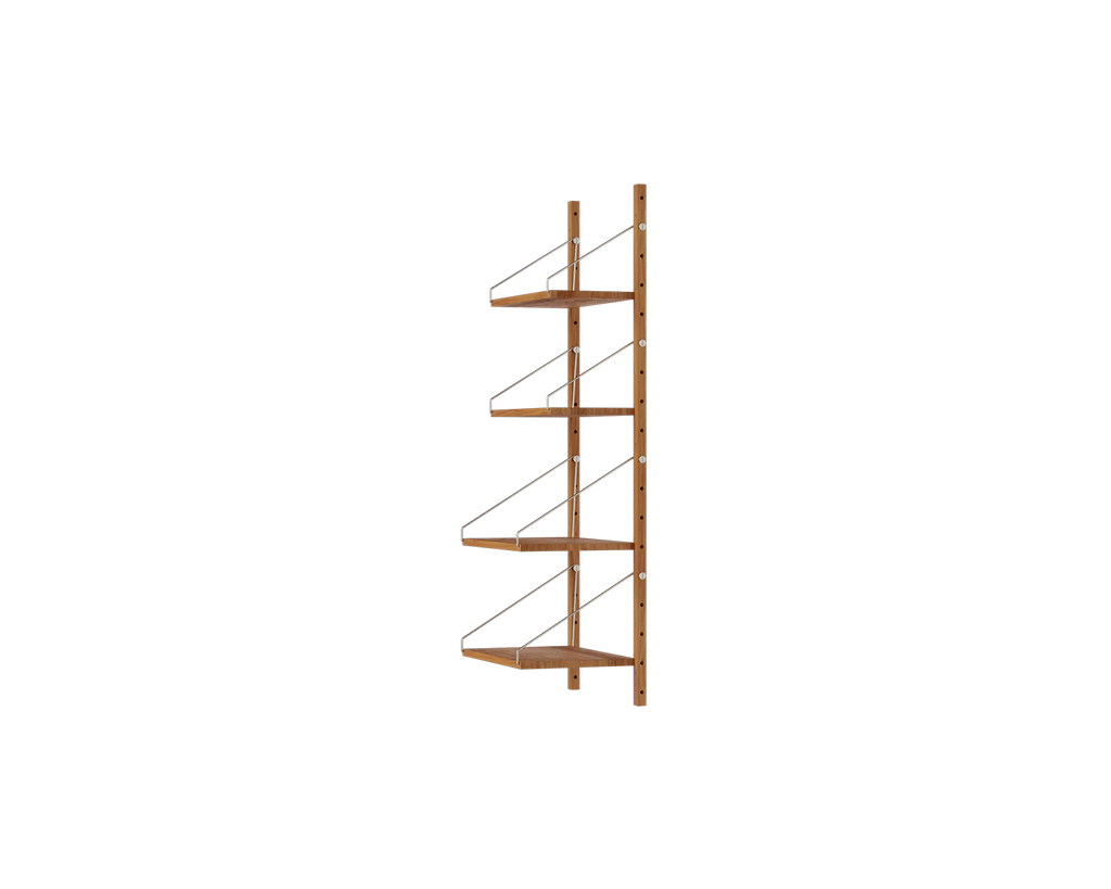 FRAMA - Shelf Library Single Section | Natural Oak | H114.8 / W40 FRAMA