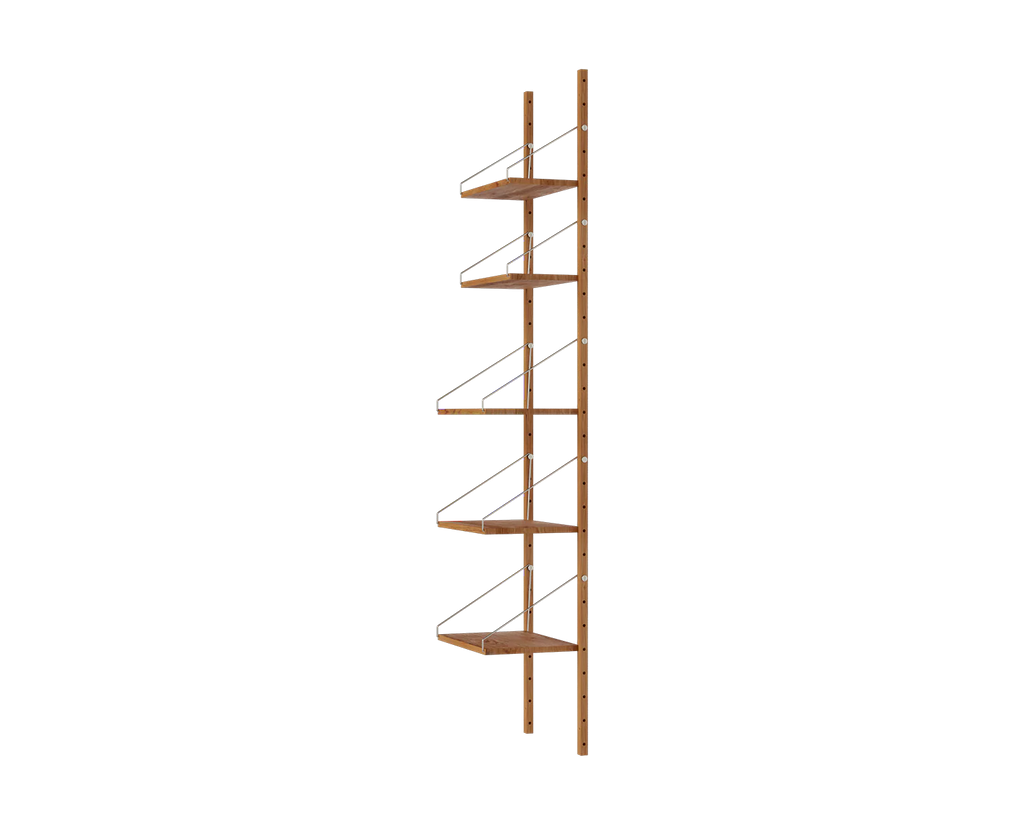 FRAMA - Shelf Library Single Section | Natural Oak | H185.2 / W40 FRAMA