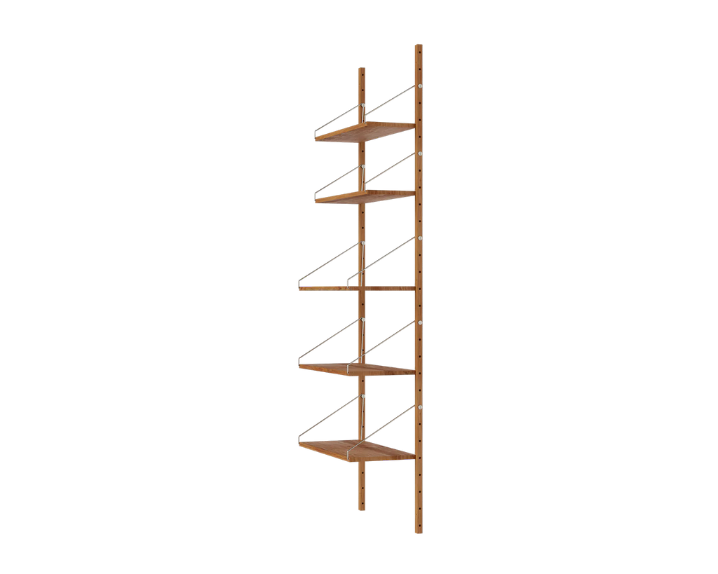 FRAMA - Shelf Library Single Section | Natural Oak | H185.2 / W60 FRAMA