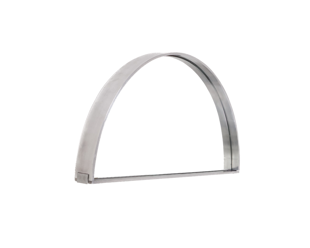 Recess Mirror | Aluminum | Large Semi Circle Frama