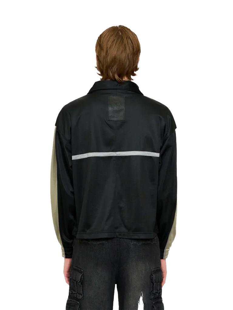Dreamers Lounge Tracksuit Top - Black Fine Chaos