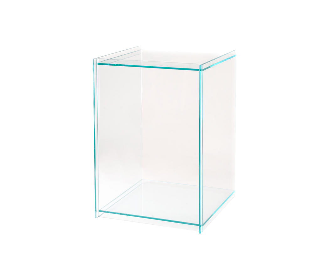 Rivet Box Table | Glass Frama