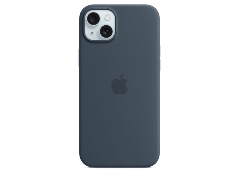 Apple Apple iPhone 15 Plus Silicone Case with MagSafe Storm Blue Accessories Mobile Computing 