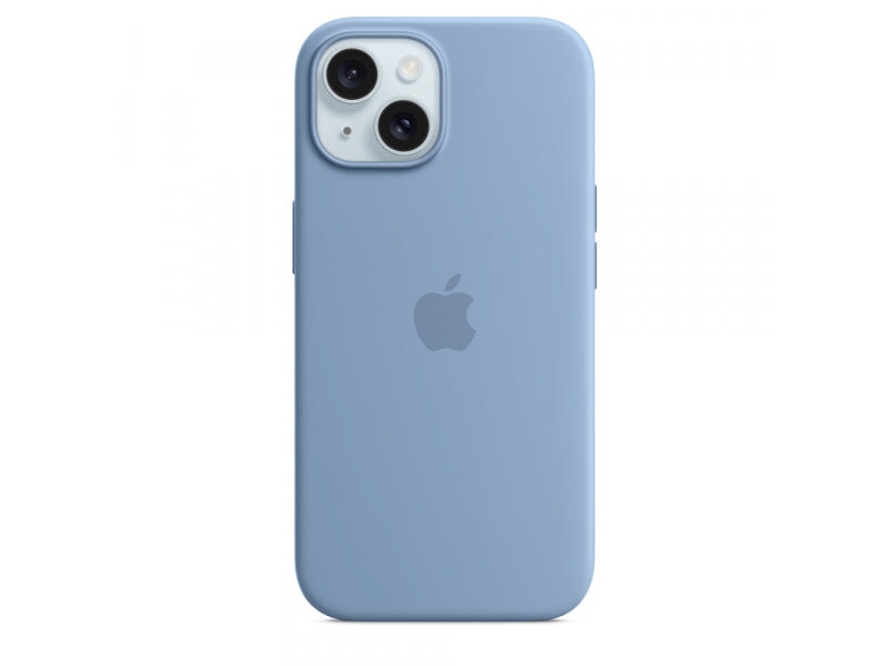 Apple Apple iPhone 15 Silicone Case mit MagSafe Winter Blue Accessories Mobile Computing 