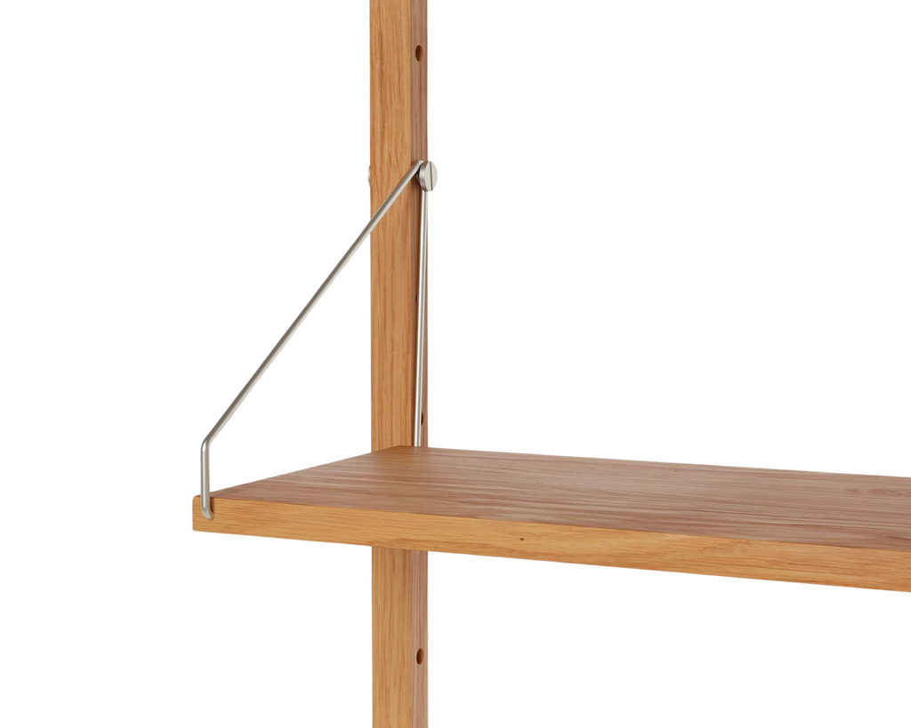 FRAMA - Shelf Library Desk Section | Natural Oak | H114.8 / W80 FRAMA