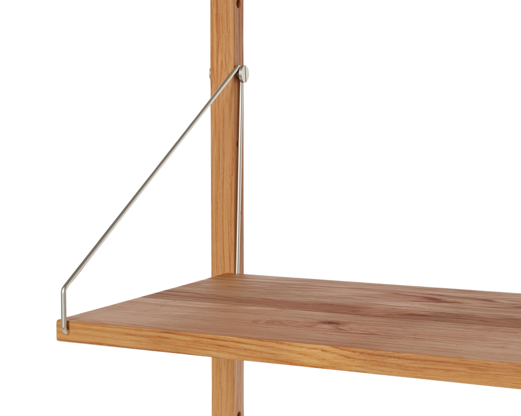 FRAMA - Shelf Library Triple Section | Natural Oak | H114.8 / W80 FRAMA
