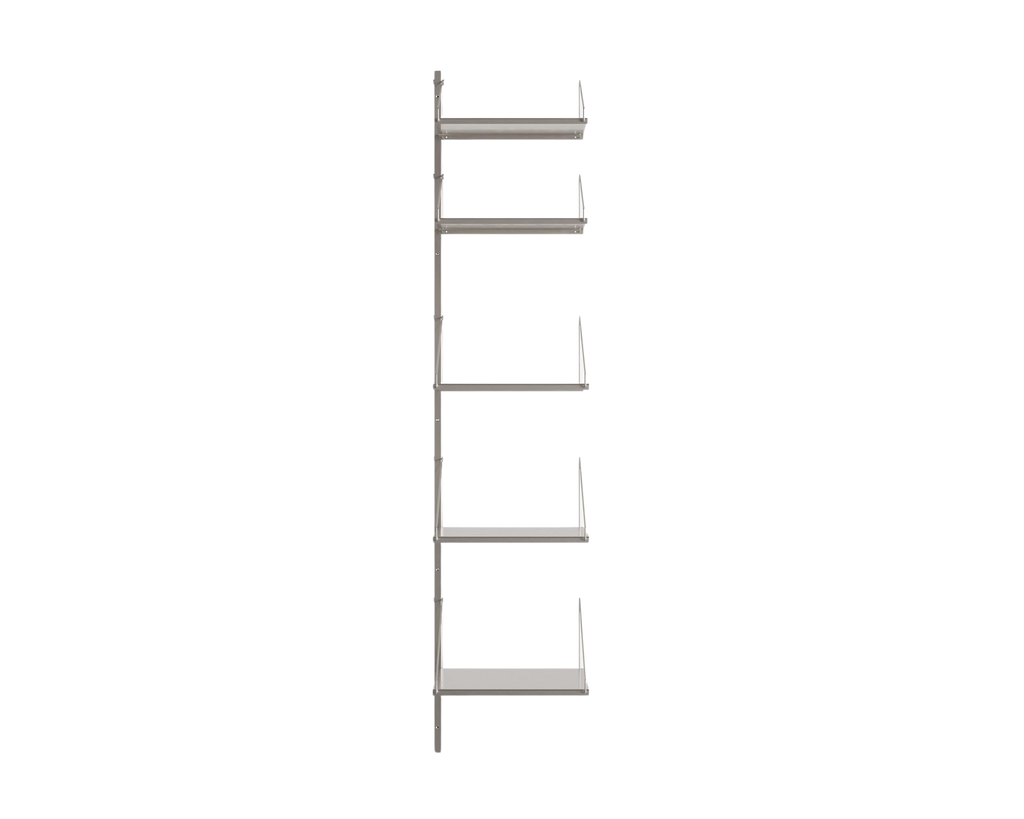 FRAMA - Shelf Library Add-on Section | Stainless Steel | H185.2 / W40 FRAMA