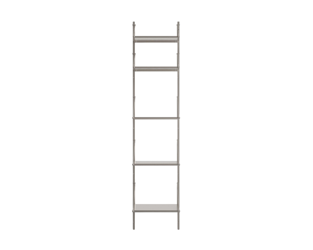 FRAMA - Shelf Library Single Section | Stainless Steel | H185.2 / W40 FRAMA