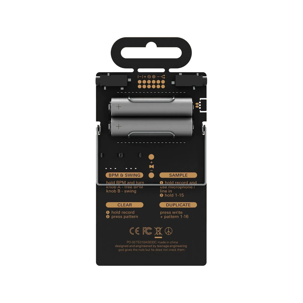 teenage engineering PO-33 K.O! Synthesizer 
