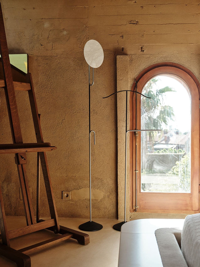 BATON CANDLE HOLDER WITH DIFFUSER IN ALABASTER BD Barcelona